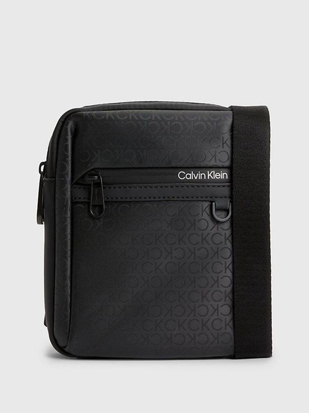 Calvin Klein USA Recycled Convertible Crossbody Mens Bag Black 4127935-FW